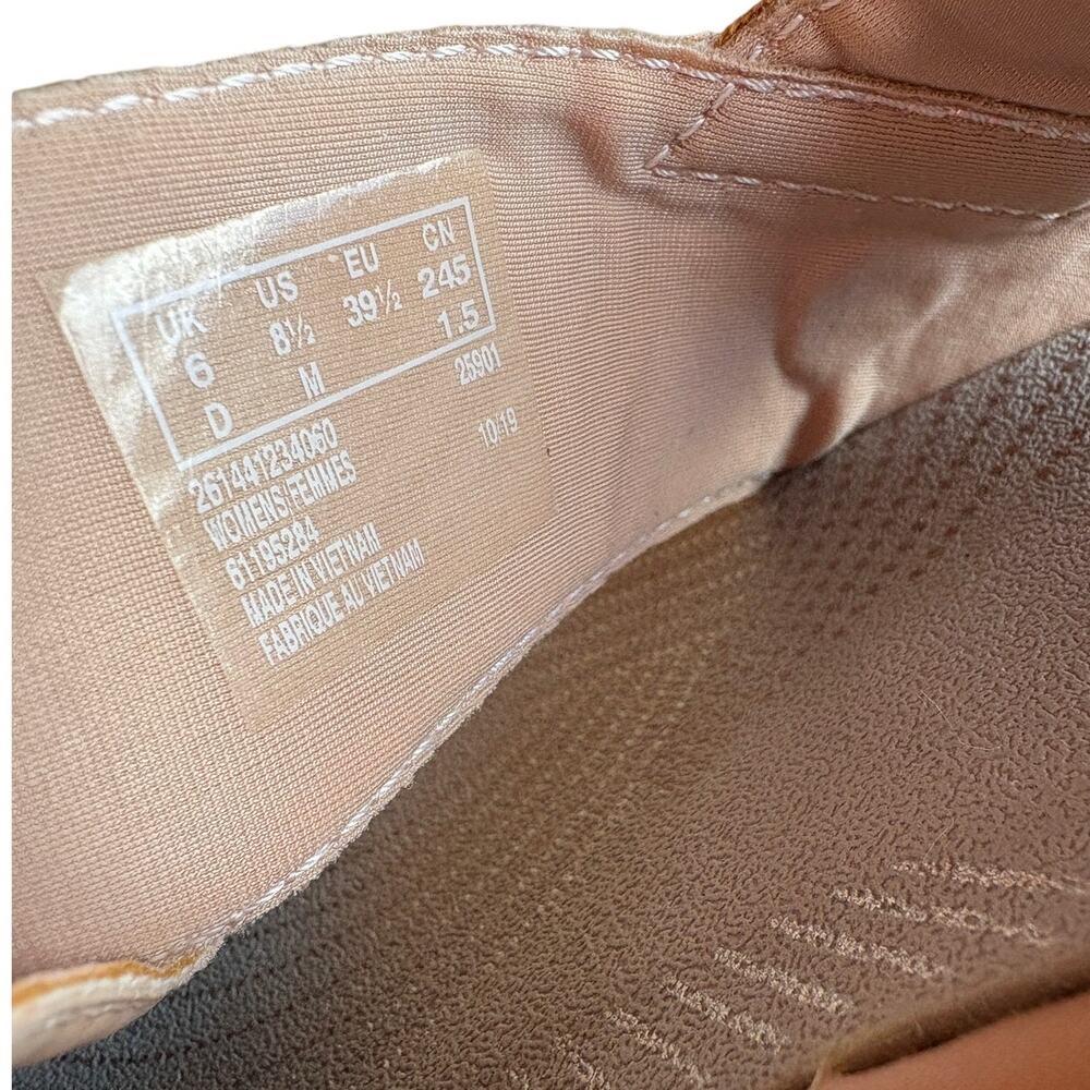 Clarks Rose Gold Metallic Cloudstepper Platform Sandals size 8.5 - Picture 12 of 13